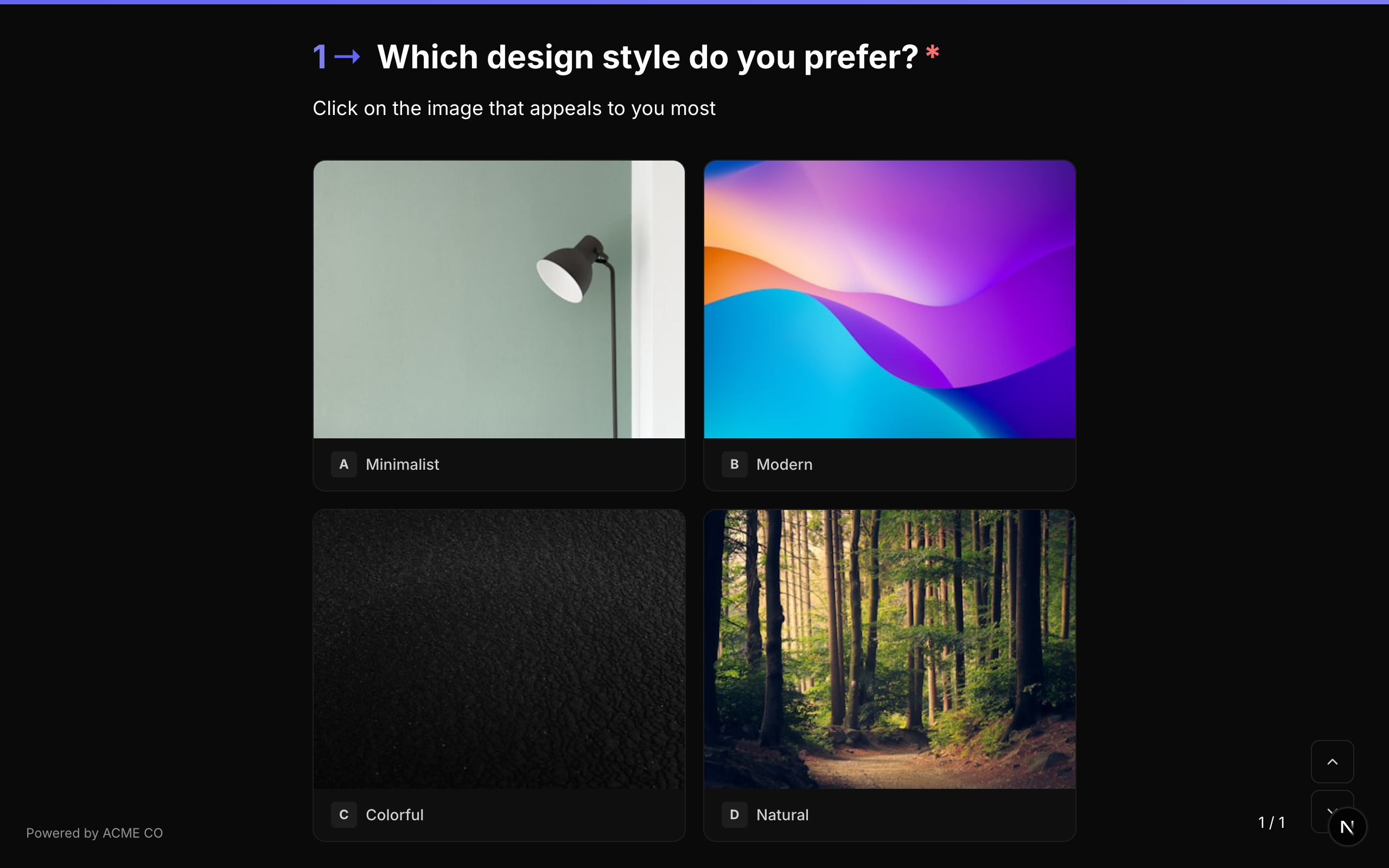 Picture Choice Question